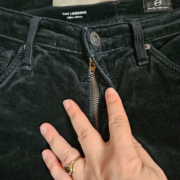 AG Adriano Goldschmied The Legging Super Skinny Velvet Jeans - Picture 3 of 9